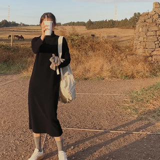 Black turtleneck dress - 2 sizes