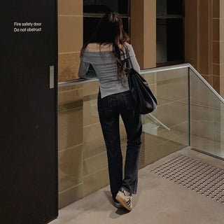 (basic/long) Bootcut denim pants / 4 colors