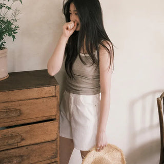 Natural Cream Cotton Shorts - 4 sizes