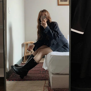 #LENTO. Classic Mid-Calf Boots - 2 colors