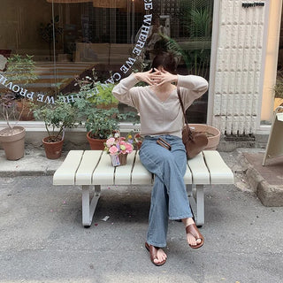 (basic/long) Vintage Summer Denim Pants - 4 sizes