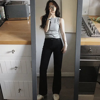 Semi-bootcut pants