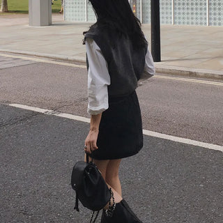 Vintage denim skirt