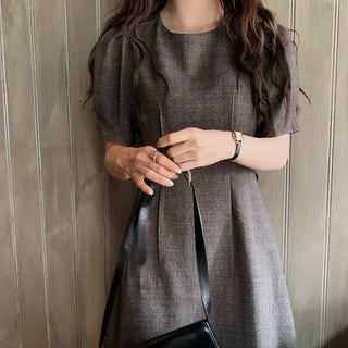 (basic/long) Checkered dress - 2 sizes