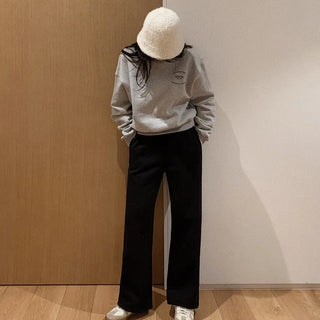 (basic/long) Fleece-lined training pants - 2 colors