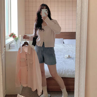 Fog Blue Denim Shorts - Size 4