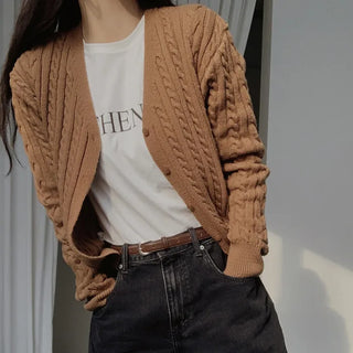Cable Cardigan - 4 colors