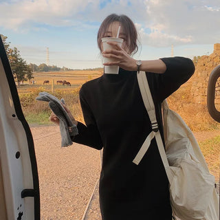 Black turtleneck dress - 2 sizes