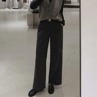 (basic/long) Wide Warmer Slacks - 4 sizes