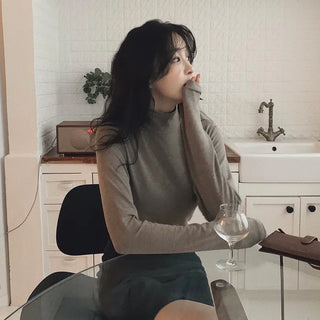 (Over 30,000 sold) Basic Turtleneck T-Shirt - 10 colors
