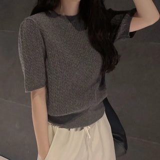 Slim wool cable knit