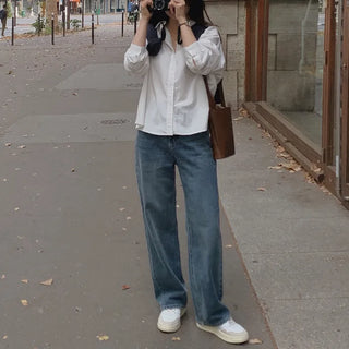 Wide Denim Pants - 4 sizes