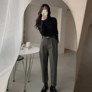 Fleece-lined turtleneck top (11 colors)