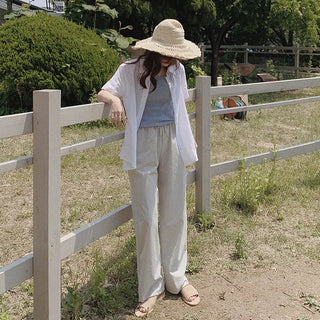 (basic/long) Cool wide pants - 4 colors