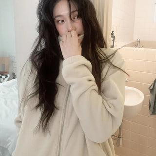 Loose-fit fleece hoodie - 3 colors