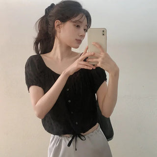Cotton Flower Blouse - 2 colors