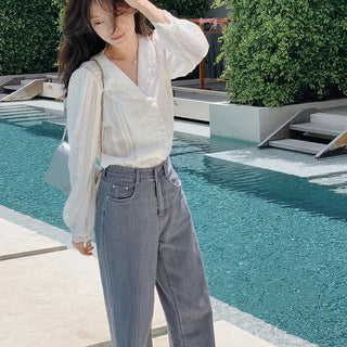 (basic/long) Vintage Summer Denim Pants - 4 sizes