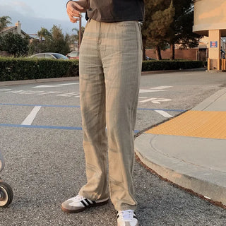 (basic/long) Mute Tone Shirring Denim Pants - 4 sizes