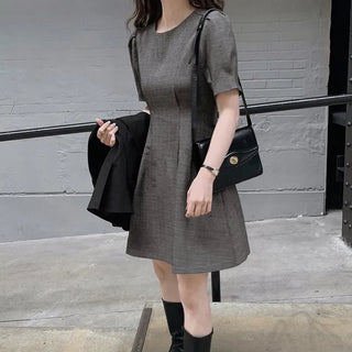 (basic/long) Checkered dress - 2 sizes