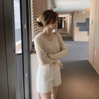 Natural Cream Cotton Shorts - 4 sizes