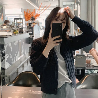 Cable Cardigan - 4 colors