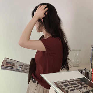 Lined T-shirt - 5 colors