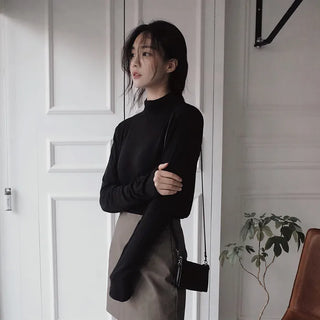 (Over 30,000 sold) Basic Turtleneck T-Shirt - 10 colors