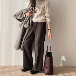 (basic/long) Wide Warmer Slacks - 4 sizes
