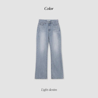 (basic/long) Bootcut denim pants / 4 colors