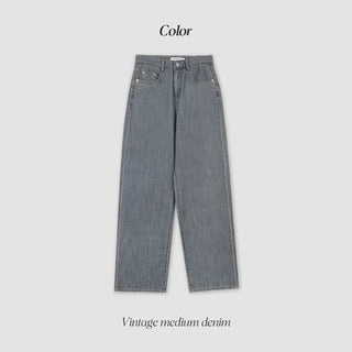 (basic/long) Vintage Summer Denim Pants - 4 sizes