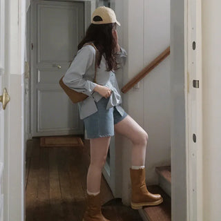 Fog Blue Denim Shorts - Size 4