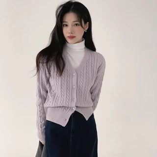Cable Cardigan - 4 colors
