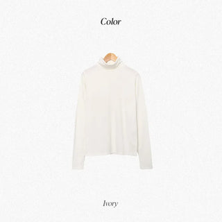 Turtleneck T-shirt (brushed lining) - 8 colors