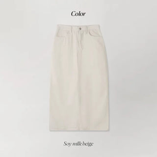 Summer Vintage Denim Long Skirt - 4 sizes
