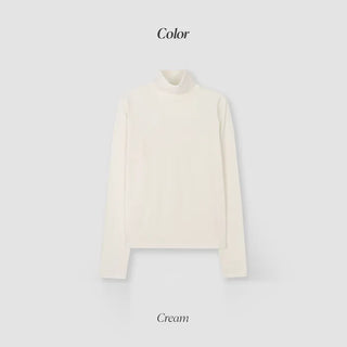 Fleece-lined turtleneck top (11 colors)