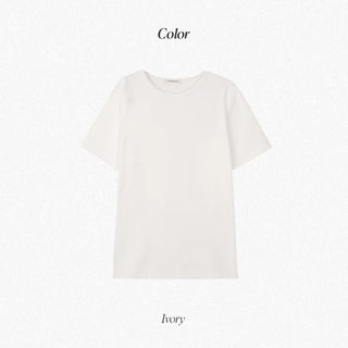 Warm, brushed-back short-sleeved T-shirt (4 colors)