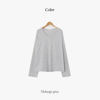 Soft U-neck T-shirt - 6 colors