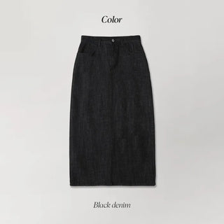 Summer Vintage Denim Long Skirt - 4 sizes