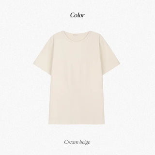 Warm, brushed-back short-sleeved T-shirt (4 colors)