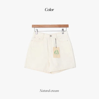 Natural Cream Cotton Shorts - 4 sizes