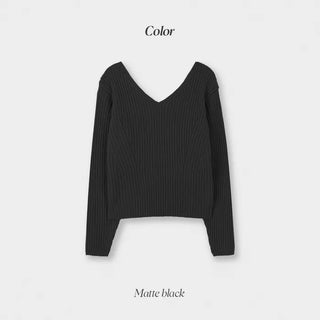 Slim cashmere ribbed knit - 4 colors
