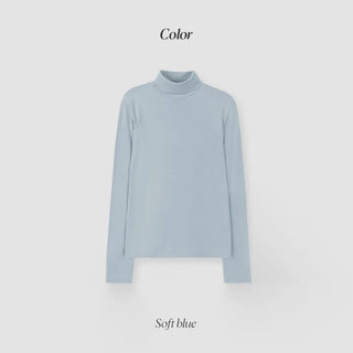 Fleece-lined turtleneck top (11 colors)
