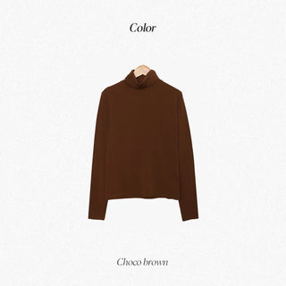Turtleneck T-shirt (brushed lining) - 8 colors