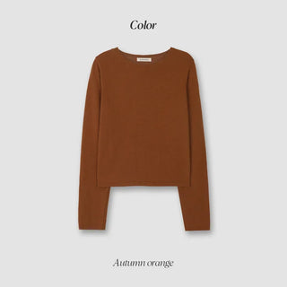 (U/V neck) wool knit - 6 colors