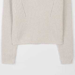 Slim cashmere ribbed knit - 4 colors