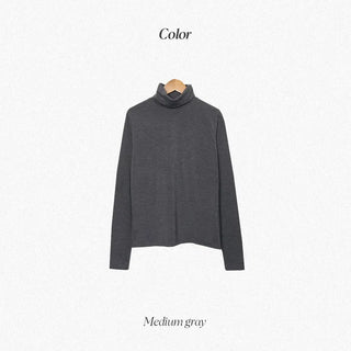 Turtleneck T-shirt (brushed lining) - 8 colors