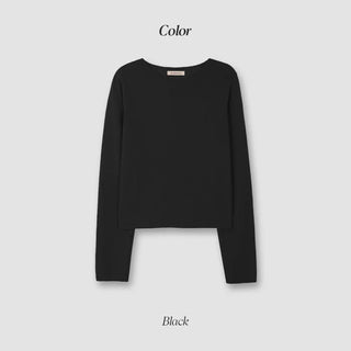 (U/V neck) wool knit - 6 colors