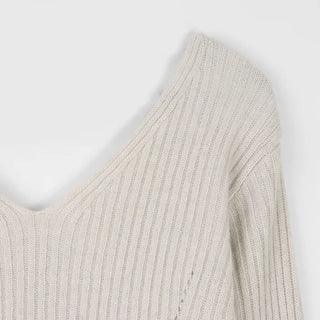 Slim cashmere ribbed knit - 4 colors