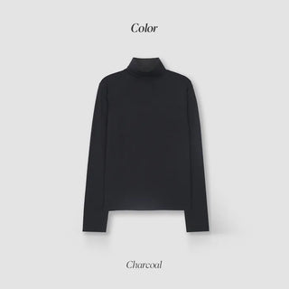 Fleece-lined turtleneck top (11 colors)