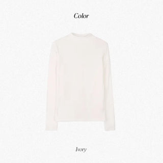 Half-neck T-shirt (+ brushed lining) - 6 colors